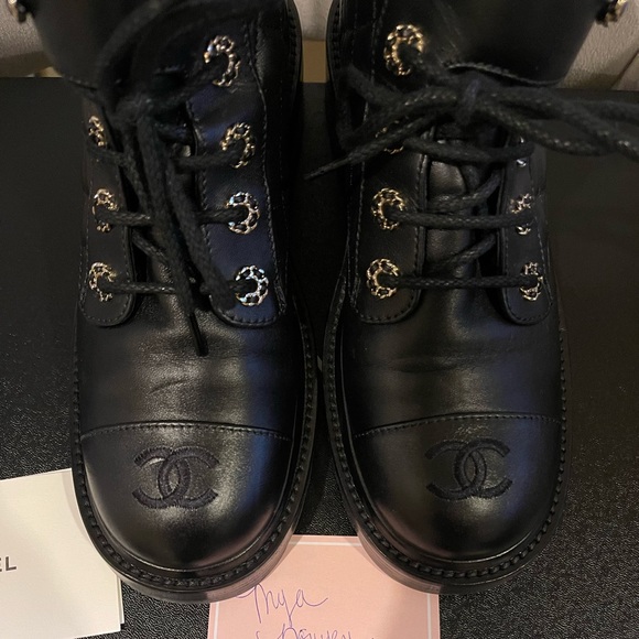 SOLD Chanel Brave Boot - Black CC size 38 - Picture 6 of 14